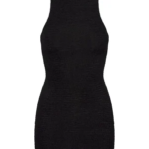 Kokomo Dress Black Crinkle
