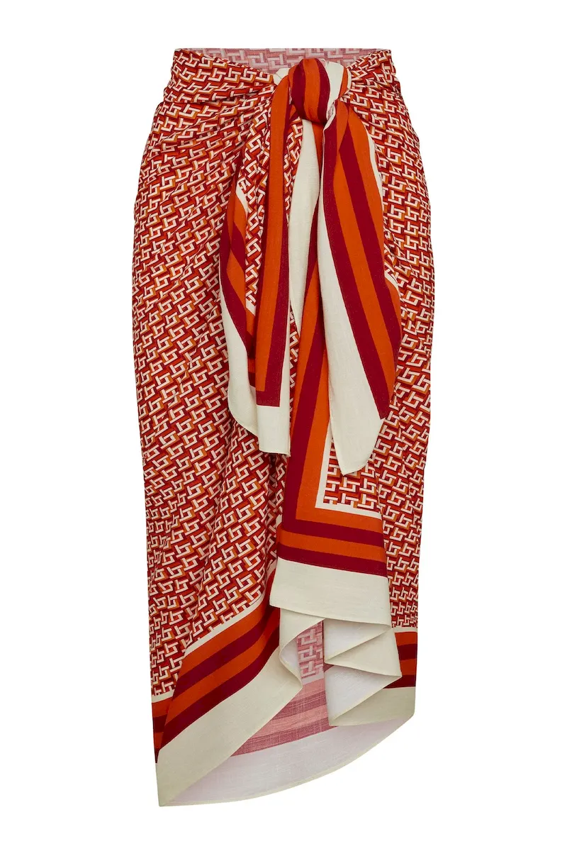 Marina Piccola Sarong Lattice Geo