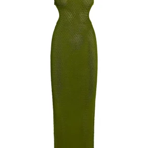 Marrakesh Dress Olive Lace Crochet