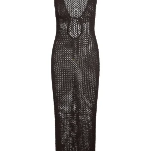 Monte Carlo Tie Dress Espresso Petit Crochet