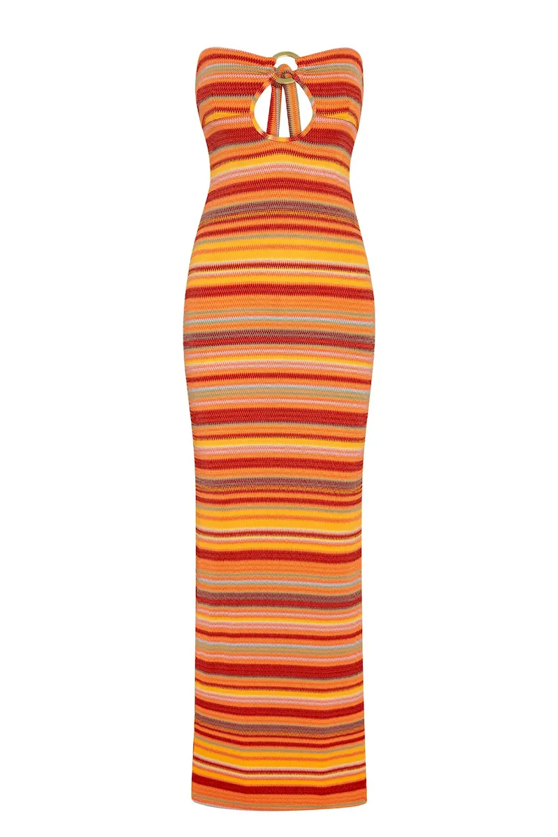 Montego Bandeau Dress Sardinia Stripe