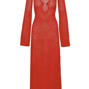Montego Dress Chili Pepper Lace Crochet