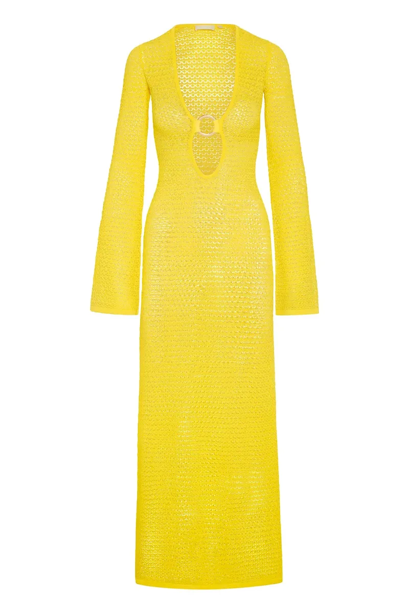 Montego Dress Limoncello Lace Crochet