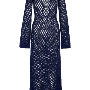 Montego Dress Midnight Crochet