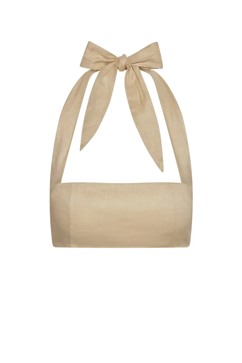 Montserrat Top Vanilla Linen