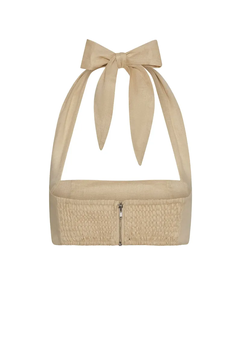 Montserrat Top Vanilla Linen - Image 7