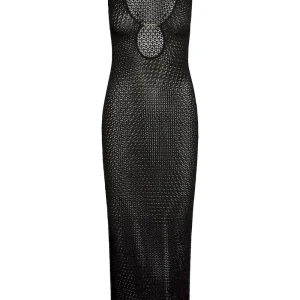 Monte Carlo Dress Black Lace Crochet