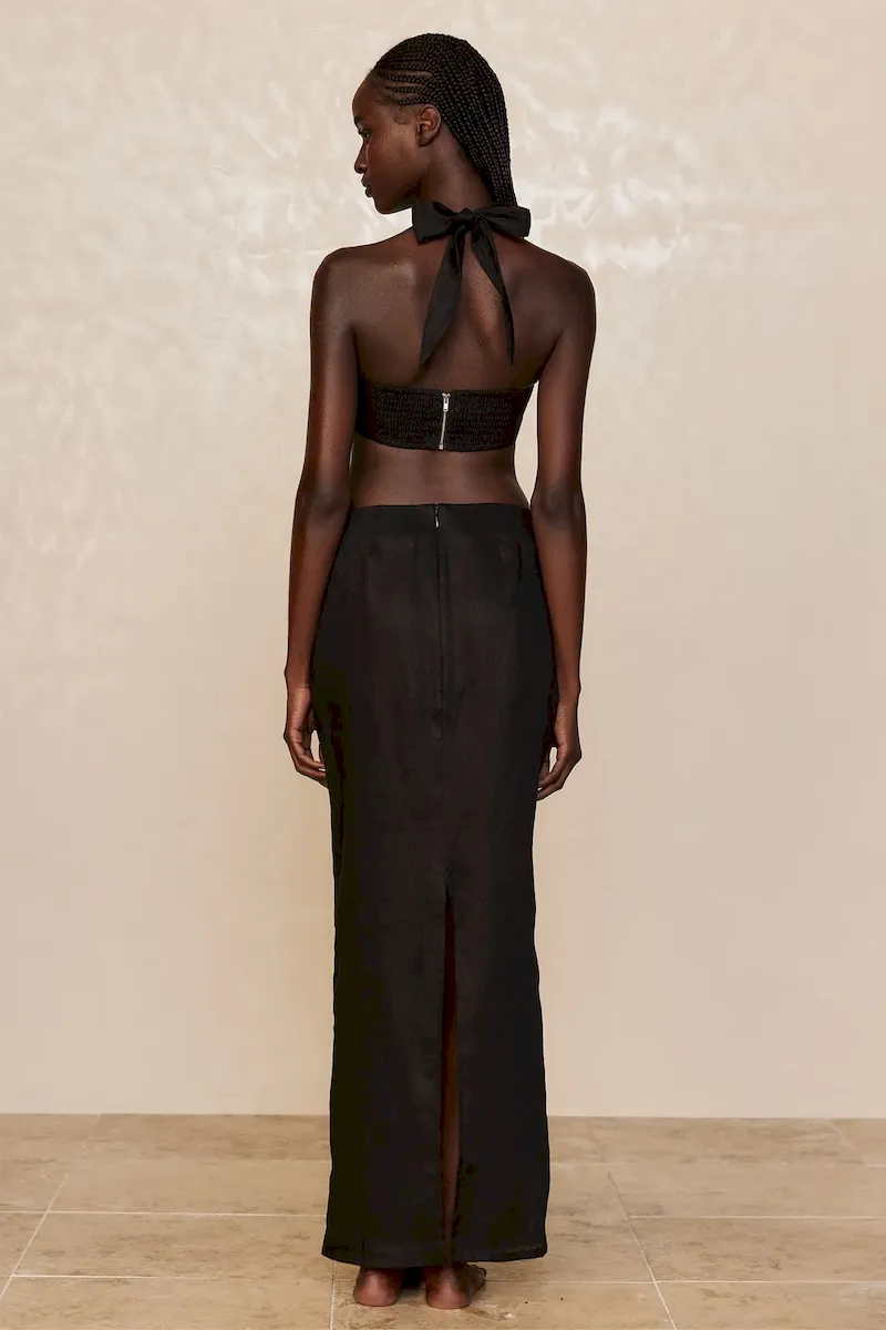 Montserrat Top Black Linen - Image 6