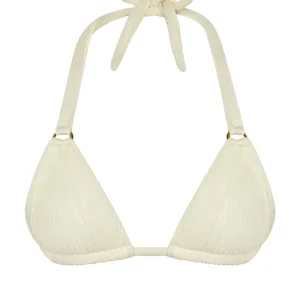 Morocco Top Ivory Shiny Rib