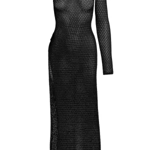 Palermo Dress Black Lace Crochet