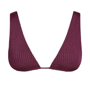 Palm Springs Top Eggplant Wide Rib