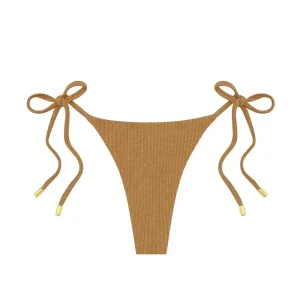 Palma Thong Antique Gold Lurex Rib