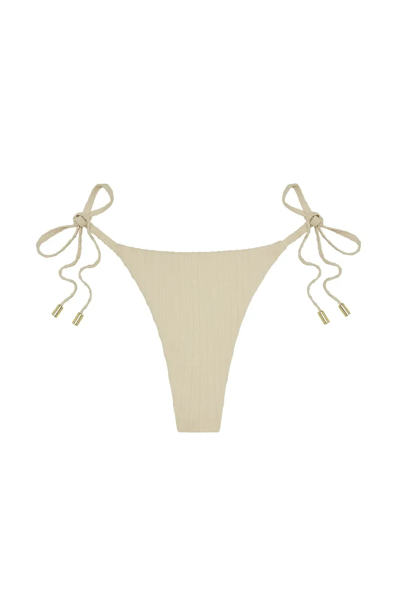 Palma Thong Vanilla Matte Rib
