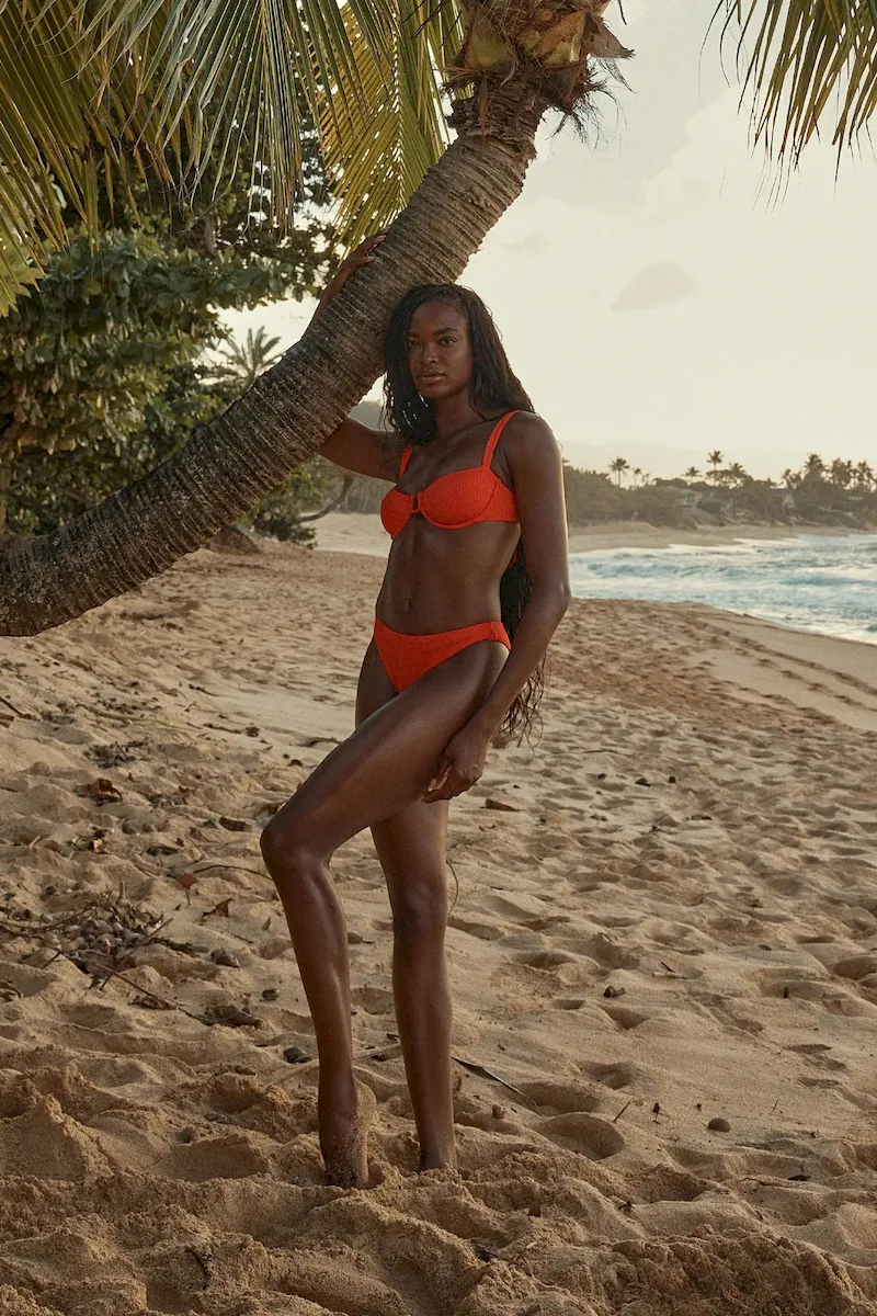 Seychelles Bottom Papaya Wide Rib (Modest Coverage) - Image 2