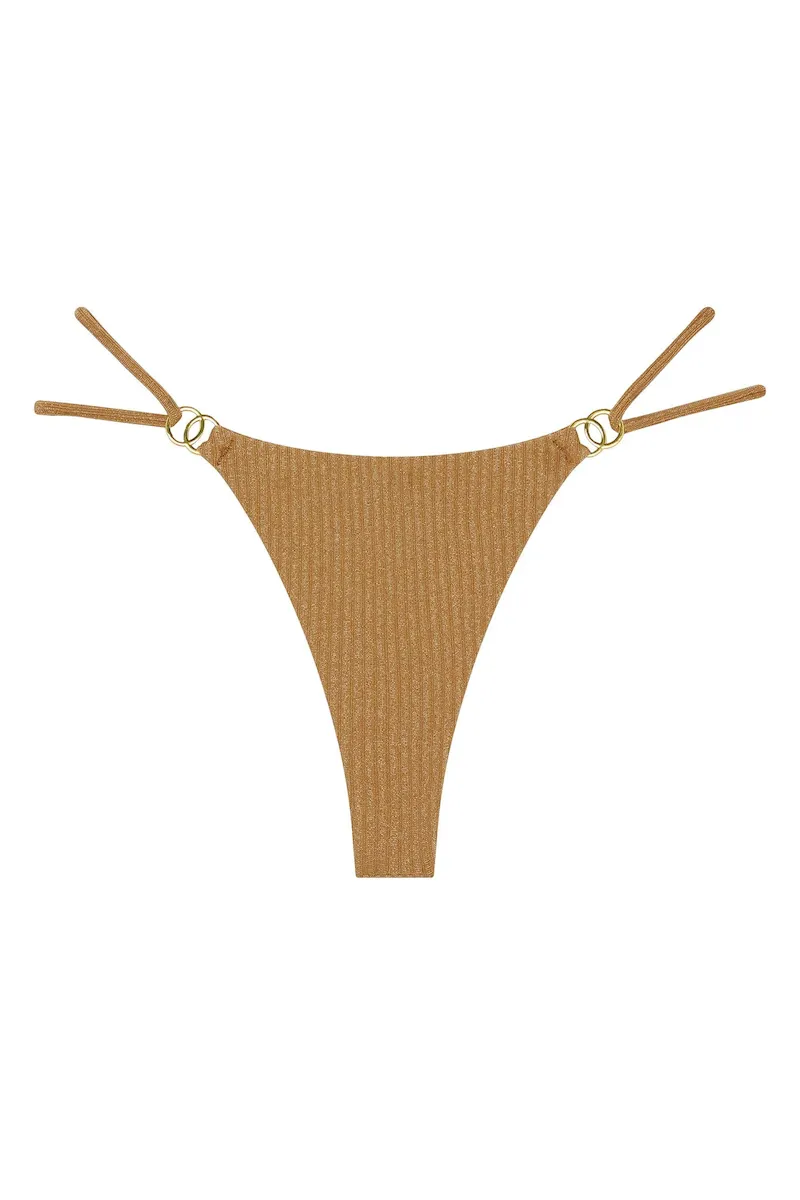 Petit Ermitage Bottom Antique Gold Lurex Rib