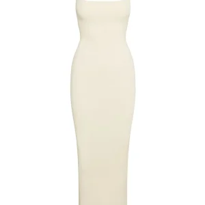 Provence Dress Ivory Knit Rib