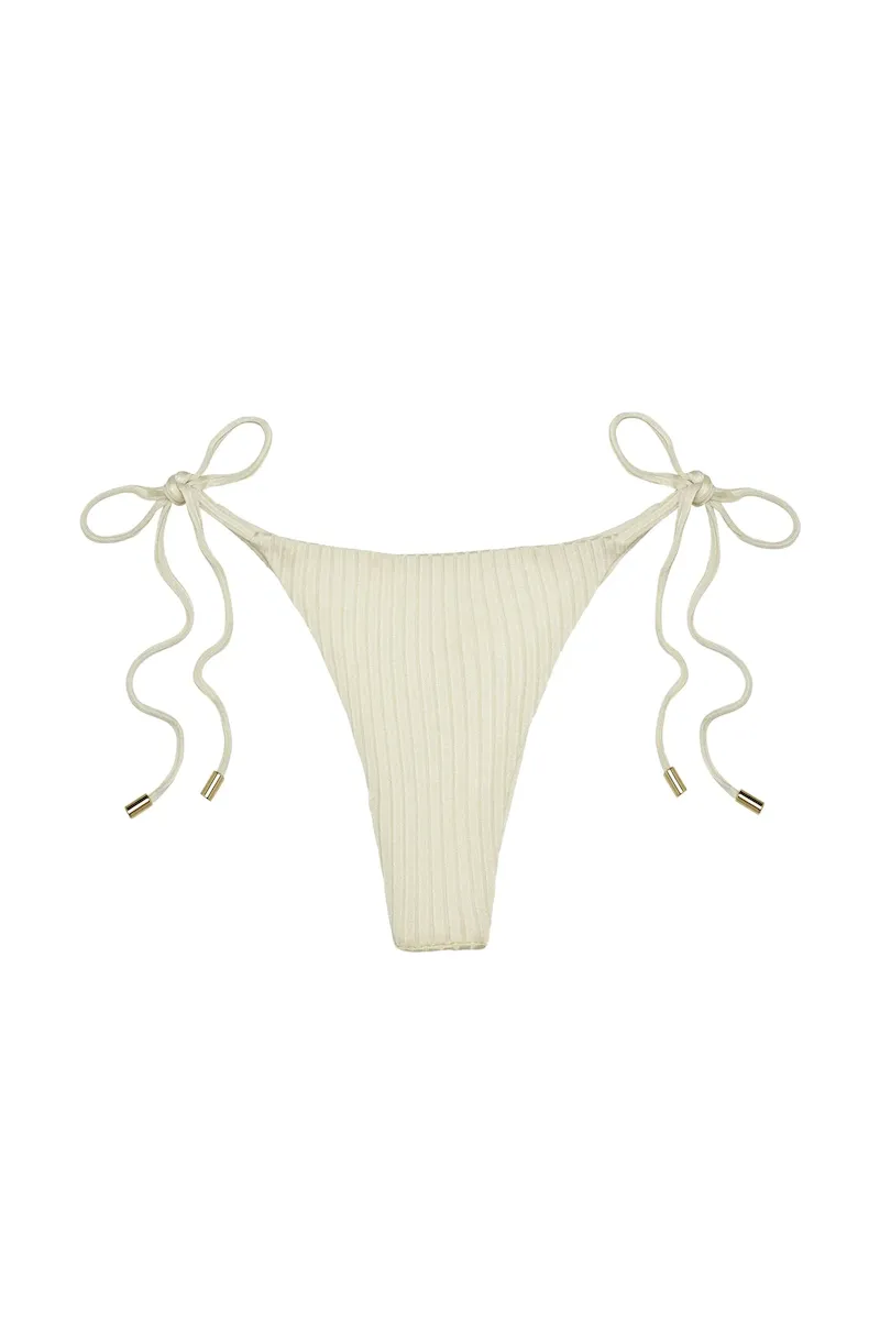 Palma Bottom Ivory Shiny Rib