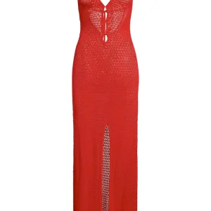 Ramatuelle Dress Chili Pepper Lace Crochet