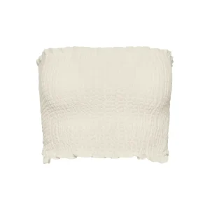Rio Top Ivory Crinkle Linen