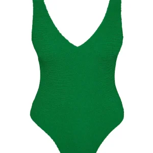 Santa Caterina One Piece Palm Green Crinkle