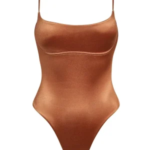 Sausalito One Piece Bronze Shiny Jersey
