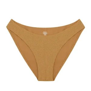 Seychelles Bottom Antique Gold Lurex Rib (Modest Coverage)