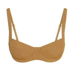 Sorrento Top Antique Gold Lurex Rib