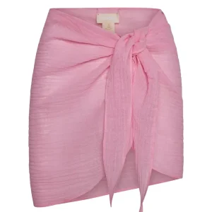 South Beach Sarong Cherry Blossom Crinkle Linen