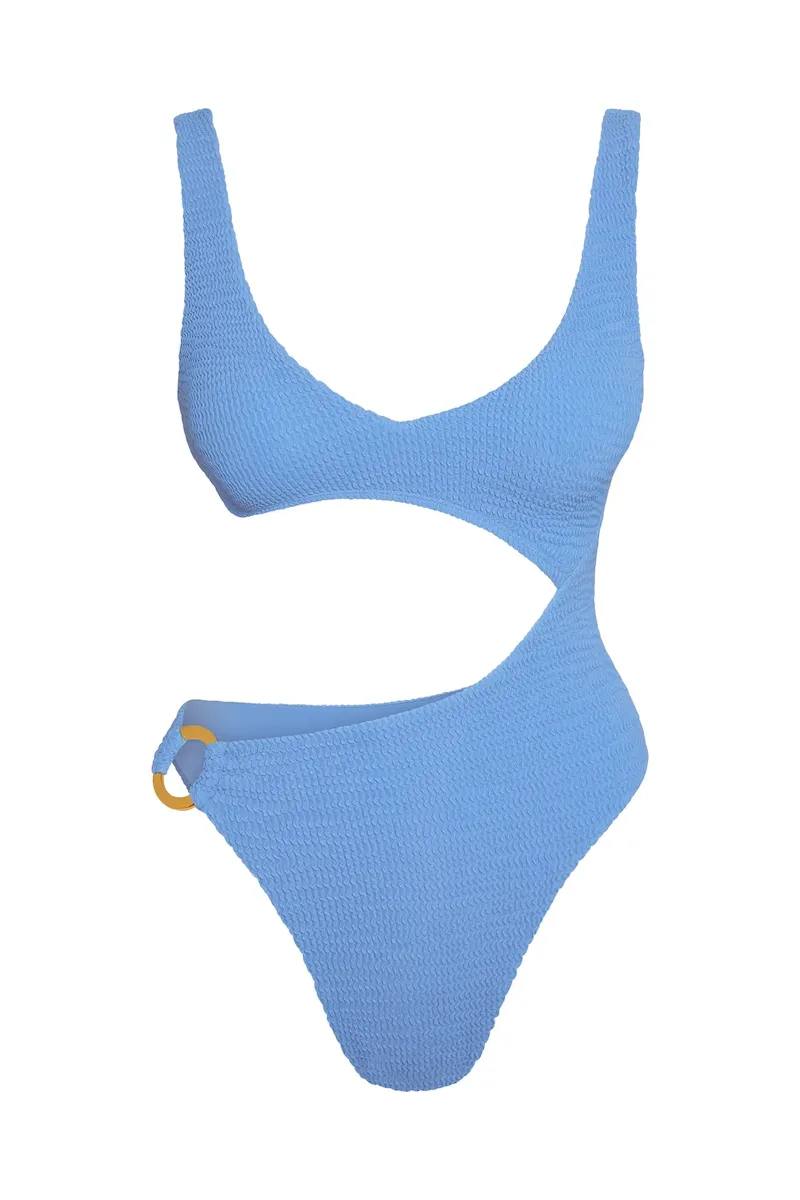 St. Barth’s One Piece Azure Crinkle