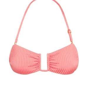 St. Martinique Bandeau Guava Wide Rib