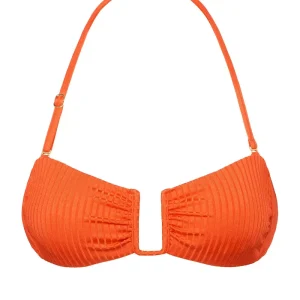 St. Martinique Bandeau Papaya Wide Rib