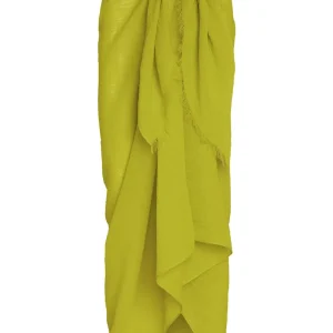St. Tropez Sarong Chartreuse Crinkle Linen