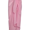 St. Tropez Sarong Cherry Blossom Crinkle Linen