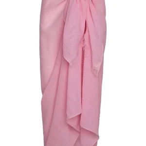 St. Tropez Sarong Cherry Blossom Crinkle Linen