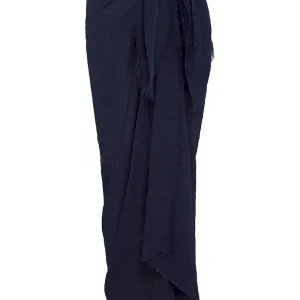 St. Tropez Sarong Midnight Crinkle Linen