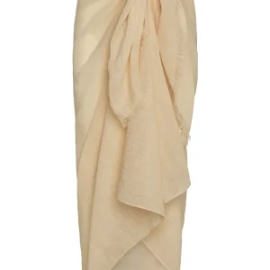 St. Tropez Sarong Vanilla Crinkle Linen