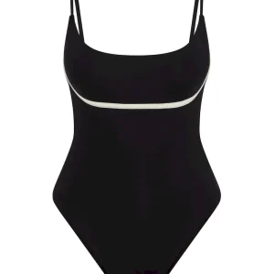 Sausalito One Piece Black/Ivory