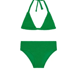 Palma Top & Seychelles Bottom Set Palm Green Crinkle