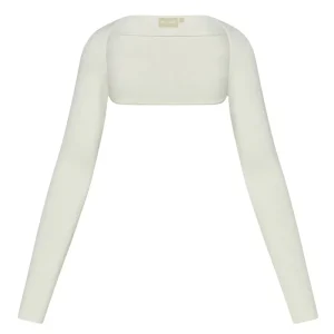 Silver Lake Knitwear Bolero White Rib