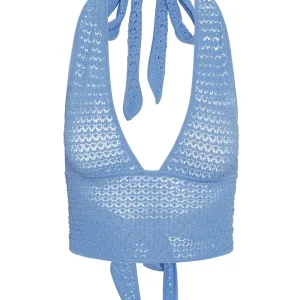 Toulon Top Azure Lace Crochet