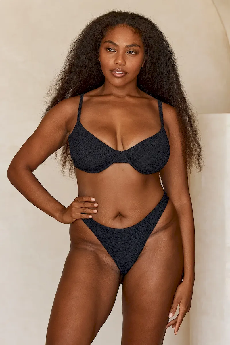 Tamarama Bottom Black Crinkle - Image 7