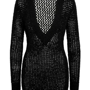 Tuscany Mini Dress Black Petit Crochet