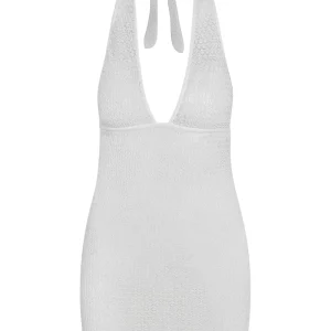 Catania Mini Dress White Lace Crochet