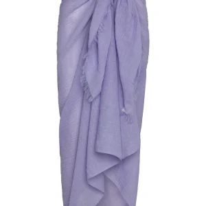 St. Tropez Sarong Wisteria Crinkle Linen