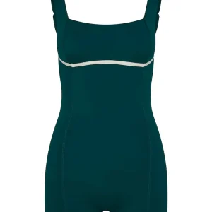 Zion Romper Evergreen/Ivory