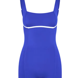 Zion Romper Cobalt/Ivory